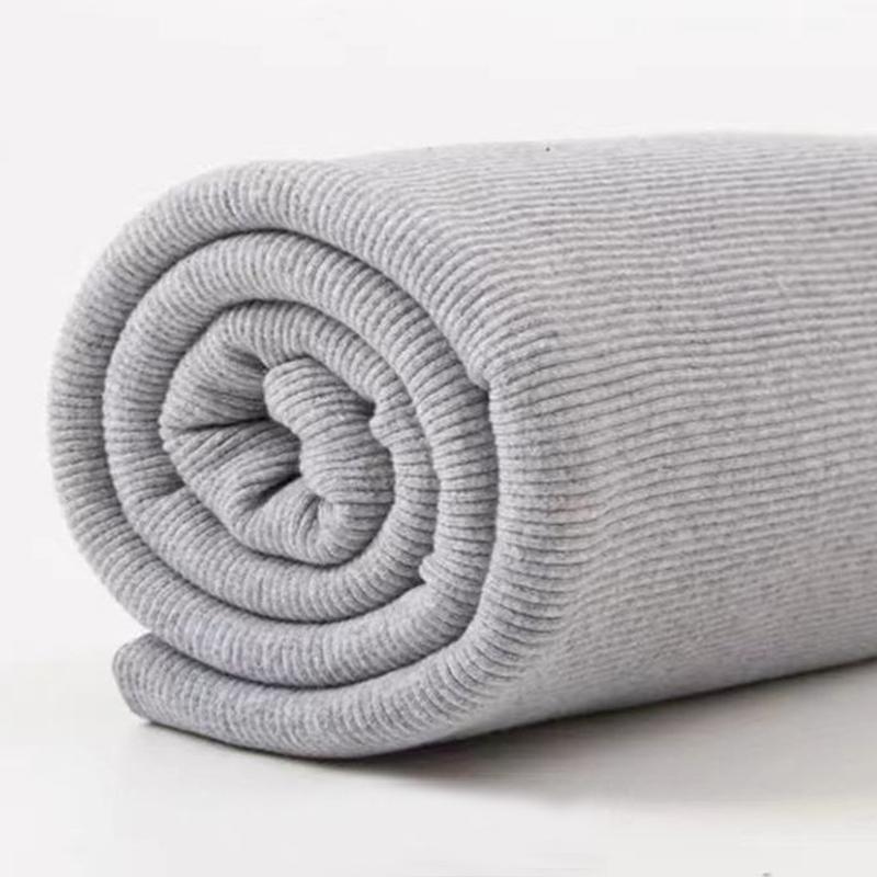 20x120cm Plain Knitted Rib Trims Fabric Baseball Clothes Knitted Rib Cuff Stretchy Fabric Uniforms Solid DIY Cuff 1PC