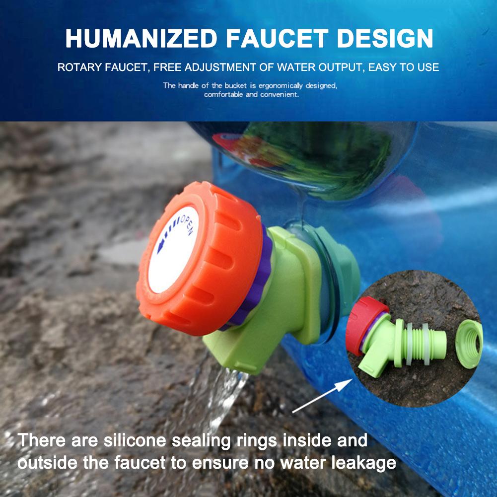 18/20/22 л контейнер для воды для кемпинга многоцелевые резервуары для хранения воды большой емкости легко очищаются с помощью крана для походов и рыбалки