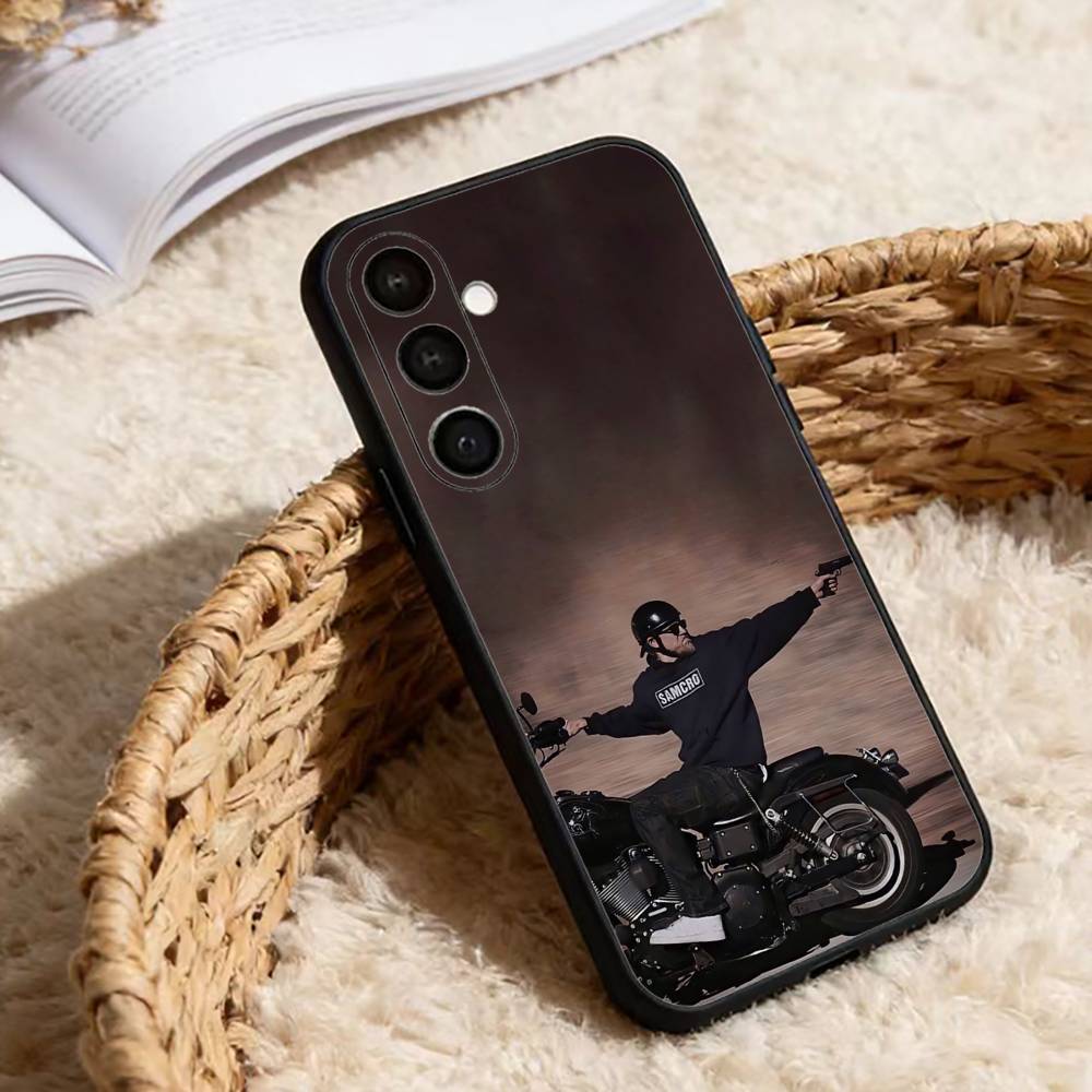 Американское ТВ S-Сыновья Анархии Чехол для телефона для Samsung Galaxy A20,21s,22,31,32,52,53,72,73,80,91 Мягкий Черный Корпус