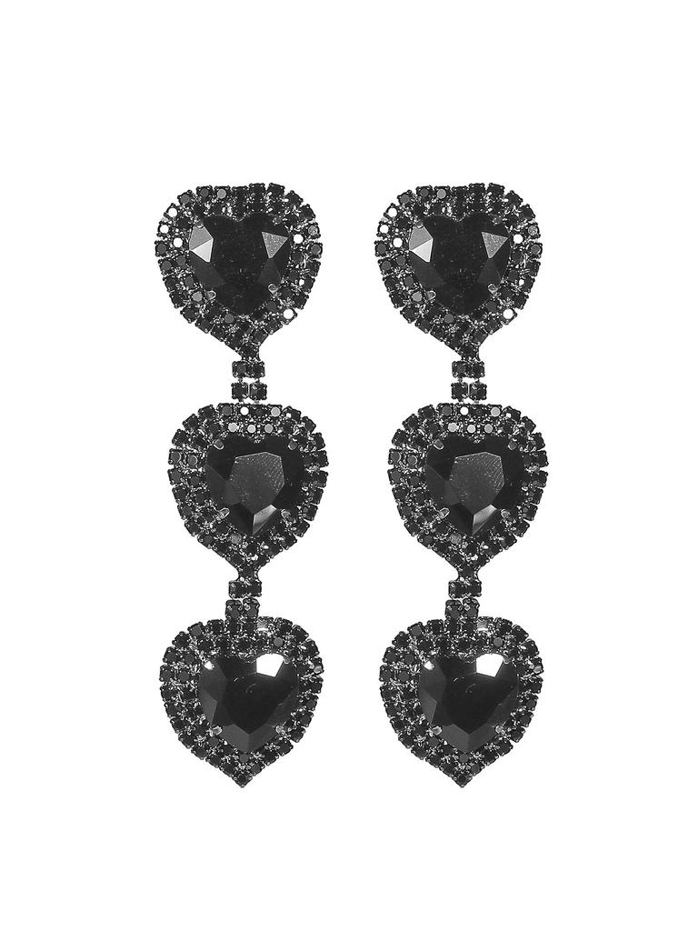 Премиальное чувство роскоши Стразы Любовь Серьги Персонализированные модные сверкающие кристальные серьги Женские серьги 1 пара