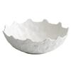 White Ceramic Tableware Fruit Salad Bowl Home-used High-quality Hotel Restaurant Creative Irregular Plate Sashimi Bowl