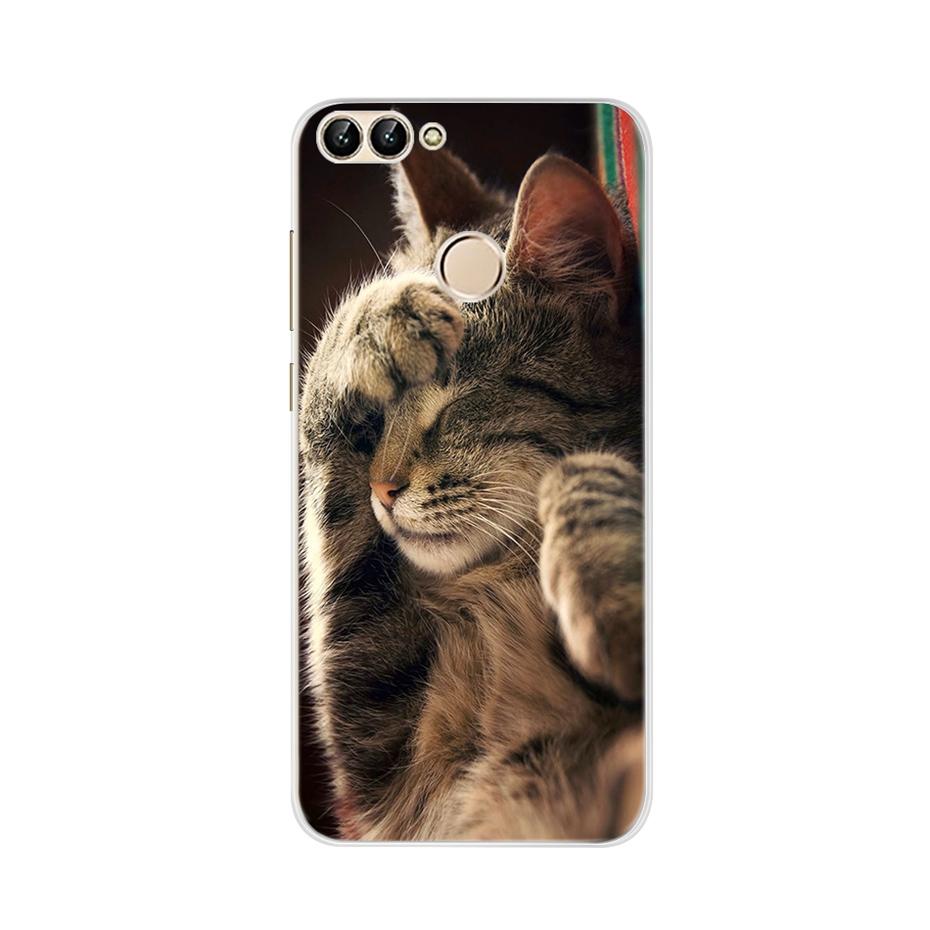 For Huawei P Smart 5.65inch Case Cute TPU Soft Silicone Back Cover Phone Case For Huawei P Smart 2018 FIG-LX1 PSmart Case