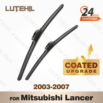 Силиконовый комплект передних дворников LUTEHIL для Mitsubishi Lancer 2003 - 2007 2004 2005 2006 покрытое лезвие дворника 24"+18"
