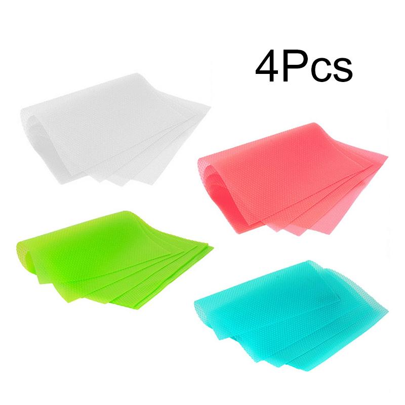 4 шт. анти-масляная плесень моющийся EVA водонепроницаемый коврик для холодильника теплоизоляционный подставка для ящика шкафа салфетка для столовых приборов
