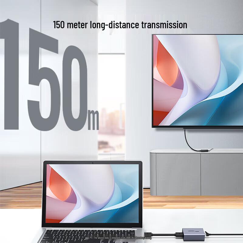 Ugreen HDMI KVM удлинитель 150м с локальным выходом