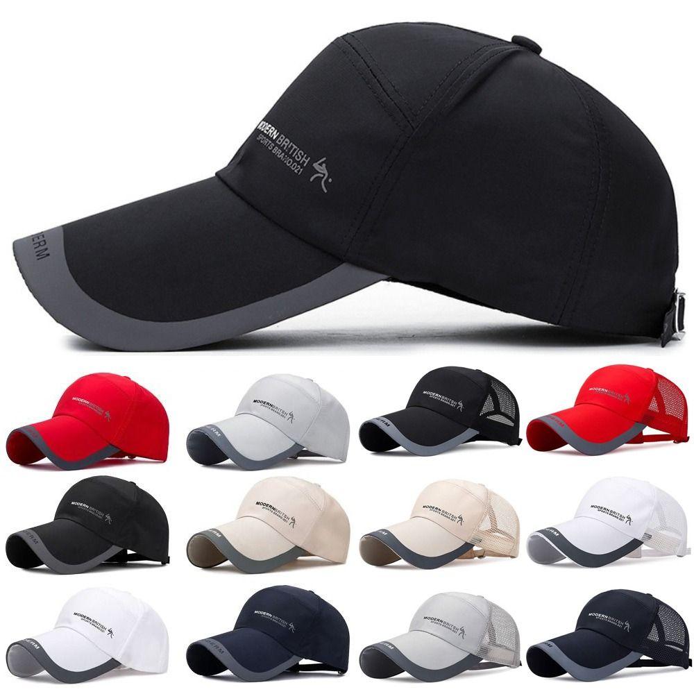 Хлопковые солнцезащитные шляпы Регулируемая спортивная кепка Дышащая бейсболка Женская