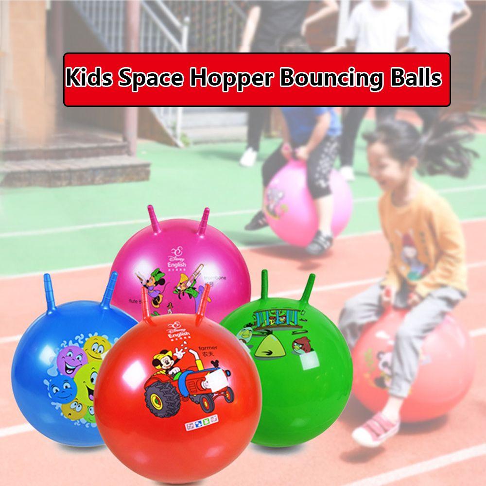 With 2 Handles Outdoor Sports Inflatable Toys Bouncing Balls Hop Ball Kids Space Hopper