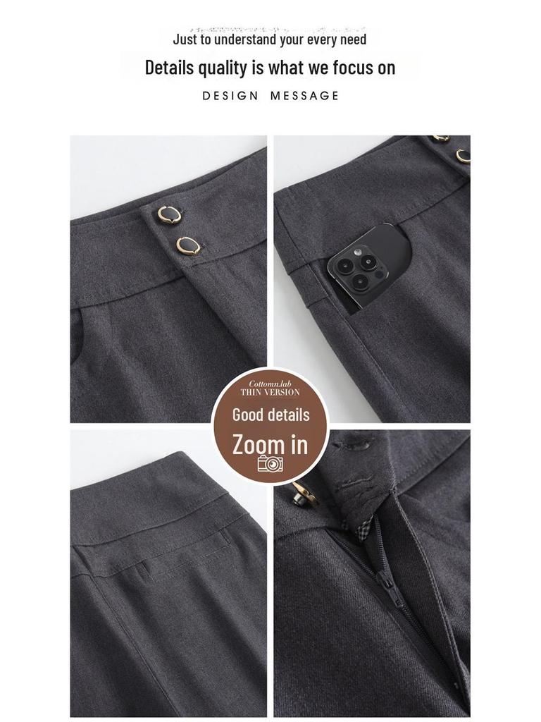 Brand 2025 Women's Wide-Leg Suit Pants: A Chic, Versatile Choice for Autumn/Winter.