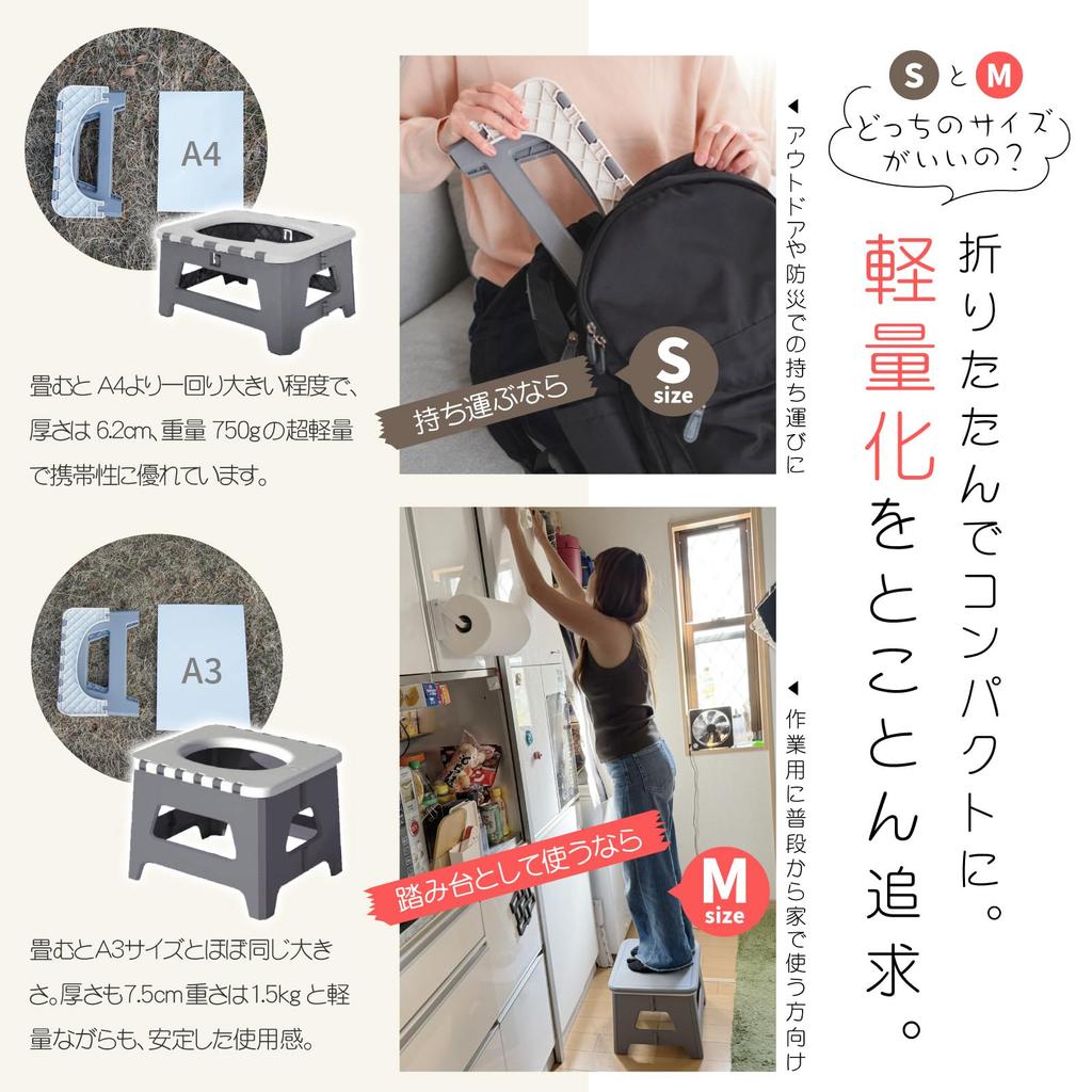 [Лауреат премии товаров для предотвращения катастроф 2024 года] Стул-ступенька Портативный туалет, Можно использовать как стул или стремянку для повседневного использования, Портативный