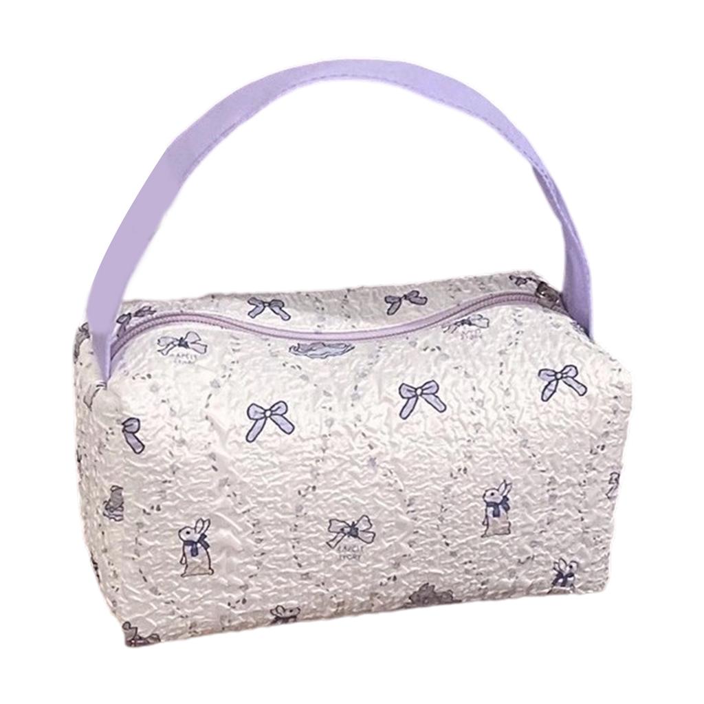 Просторный косметический органайзер из пузырчатой пены, косметичка для макияжа с ручкой, сумка для хранения, для путешествий и повседневного использования