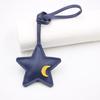 Goodnight Star Creative Leather Three Dimensional Small Star Luggage Pendant Clothing Matching Pendant Moon Personalized Car Accessories