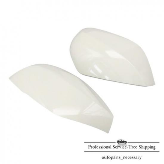 1Pair For Infiniti QX30 Q50 Q60 Q70 Mirror Cover Caps White Replacement