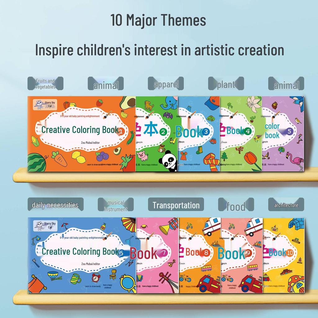 Handmade Toddler Doodle & Coloring Book: Early Education Art and Painting Adventures