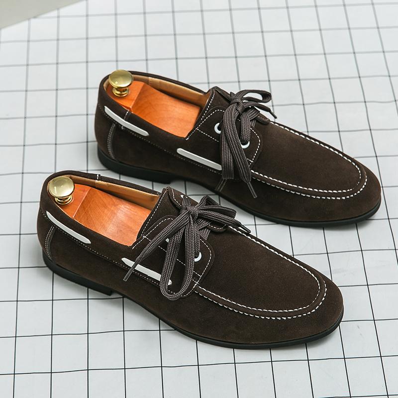 Дропшиппинг Модные туфли в британском стиле Мужские черные туфли-лодочки Мужские деловые туфли Мужские мокасины Яппи Летние большие размеры 48