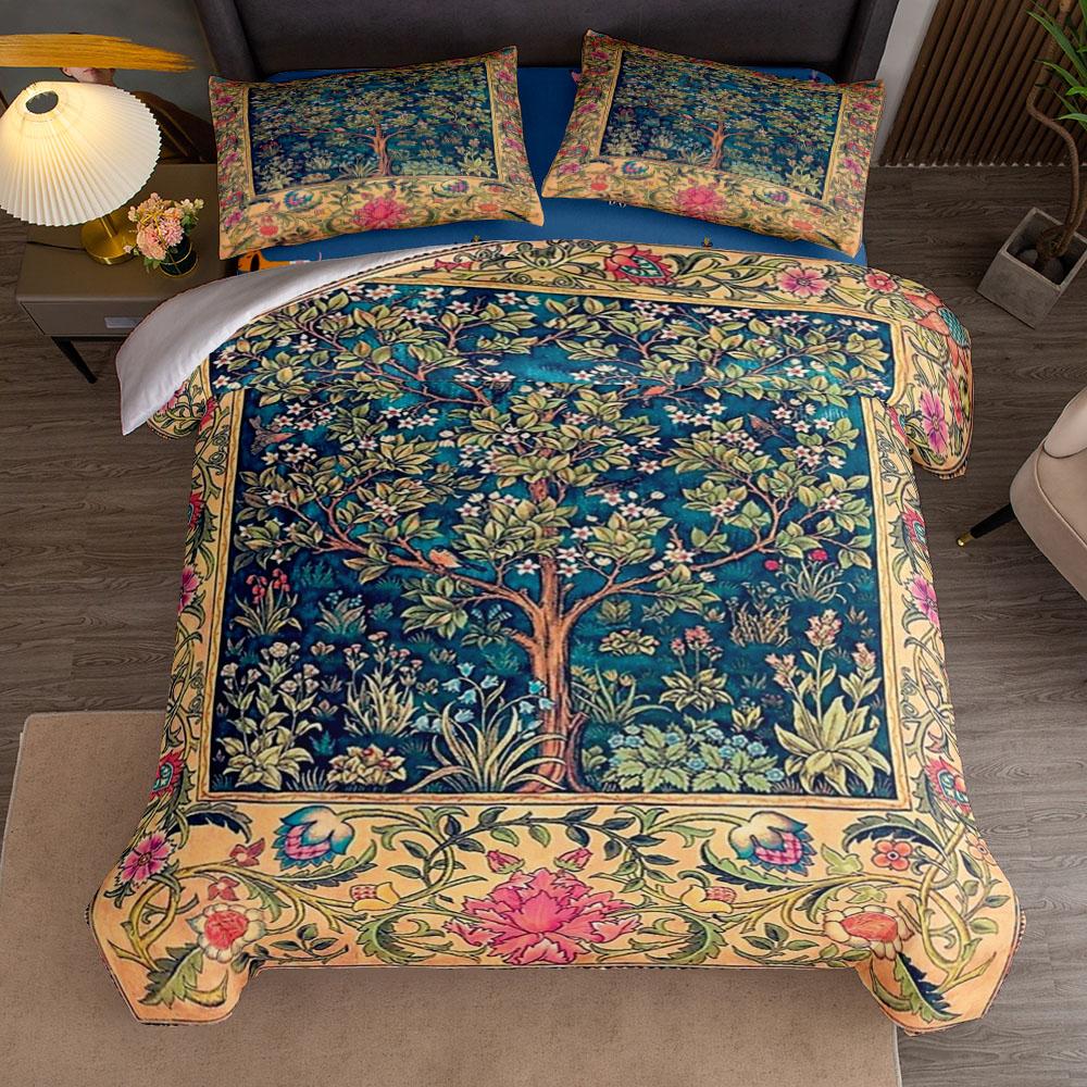 Уильям Моррис Ар-нуво The Strawberry Thieves Комплект пододеяльника Кинг Квин Дабл Фулл Твин Односпальный Размер Комплект постельного белья