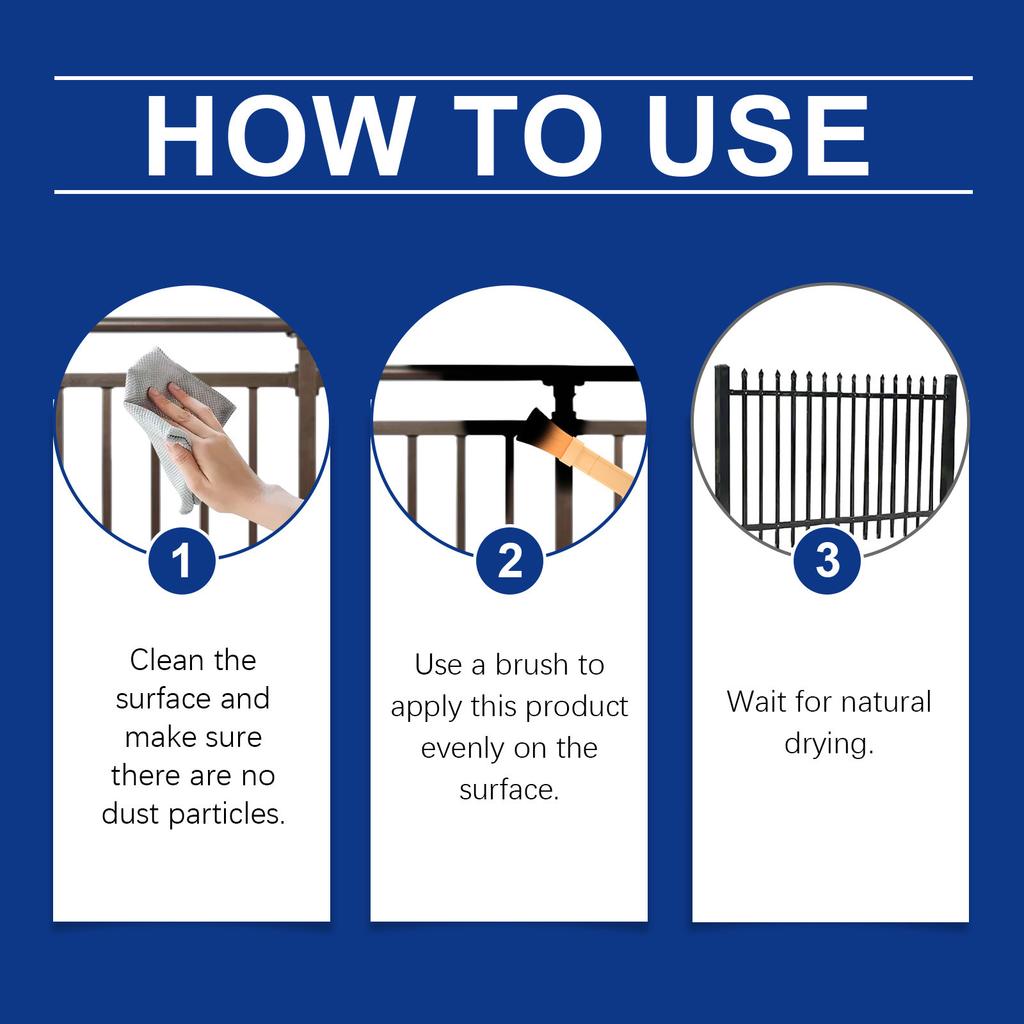 Rust Converters Metal Paint Creates Waterproof Layer for Protective Suitable for Night Use And Moisture Environment