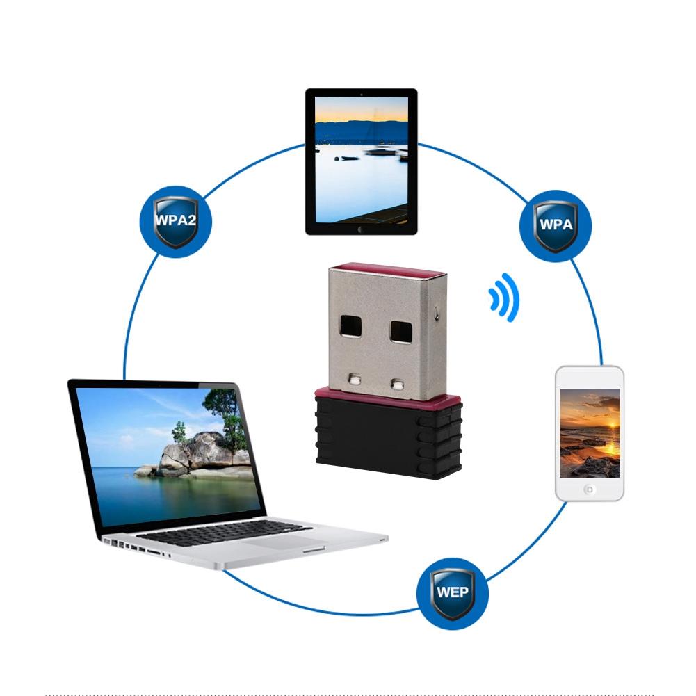 Высокоскоростная сетевая карта USB Wifi адаптер USB2.0 WiFi передатчик приемник 300 Мбит/с