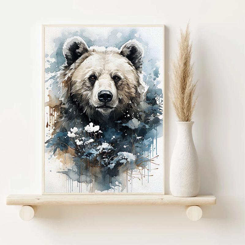 Винтажные дикие джунгли, животные, олень, волк, лес, пейзаж, художественные постеры, холст, живопись, настенные принты, картина для гостиной, домашний декор, без рамки