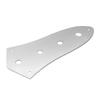 Musiclily JB Jazz Bass Control Plate, Compatible with Metric Pots, for Jazz Bass and Electric Basses, Chrome