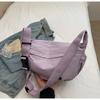 2025 New Lazy Wind Dumpling Bag Large Capacity Messenger Bag Leisure Sports Shoulder Women's Bag Light Commuter Bag