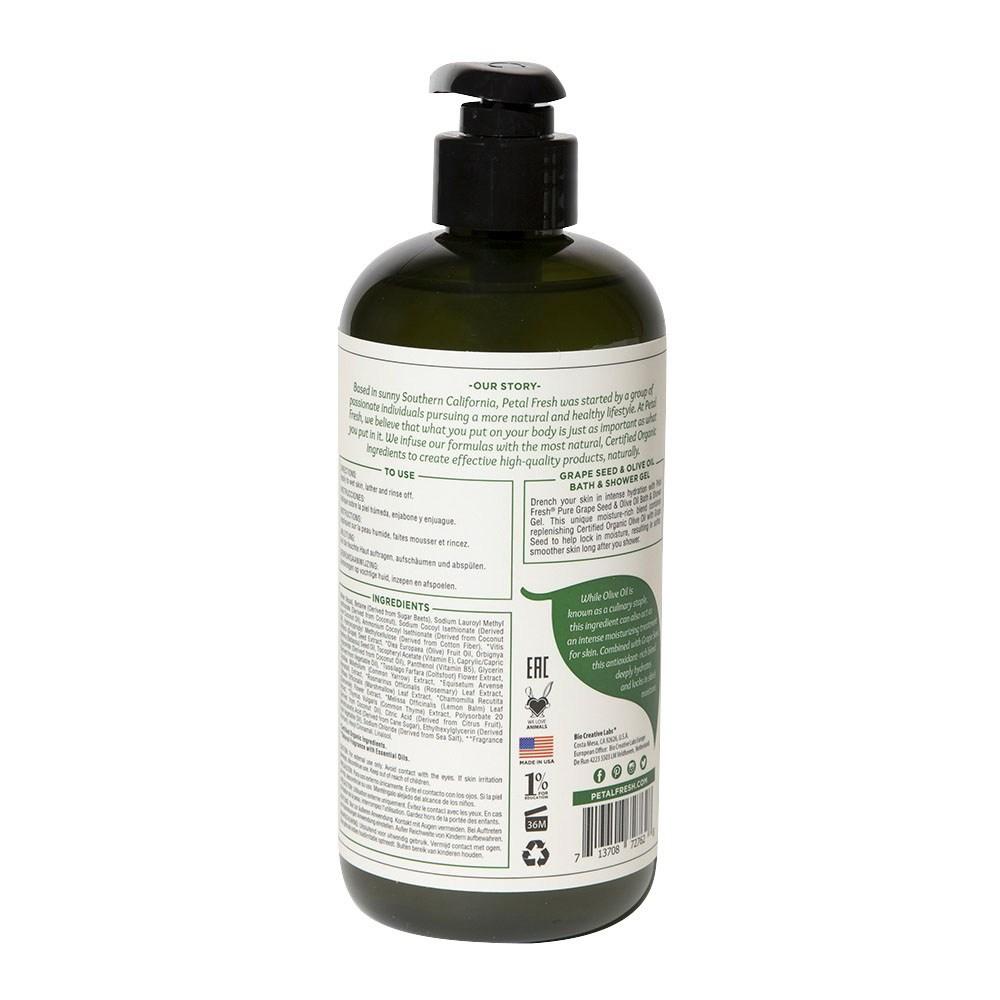 Petal Fresh Увлажняющий гель для ванны и душа Виноградная косточка и оливковое масло, 475 мл, 1 шт.