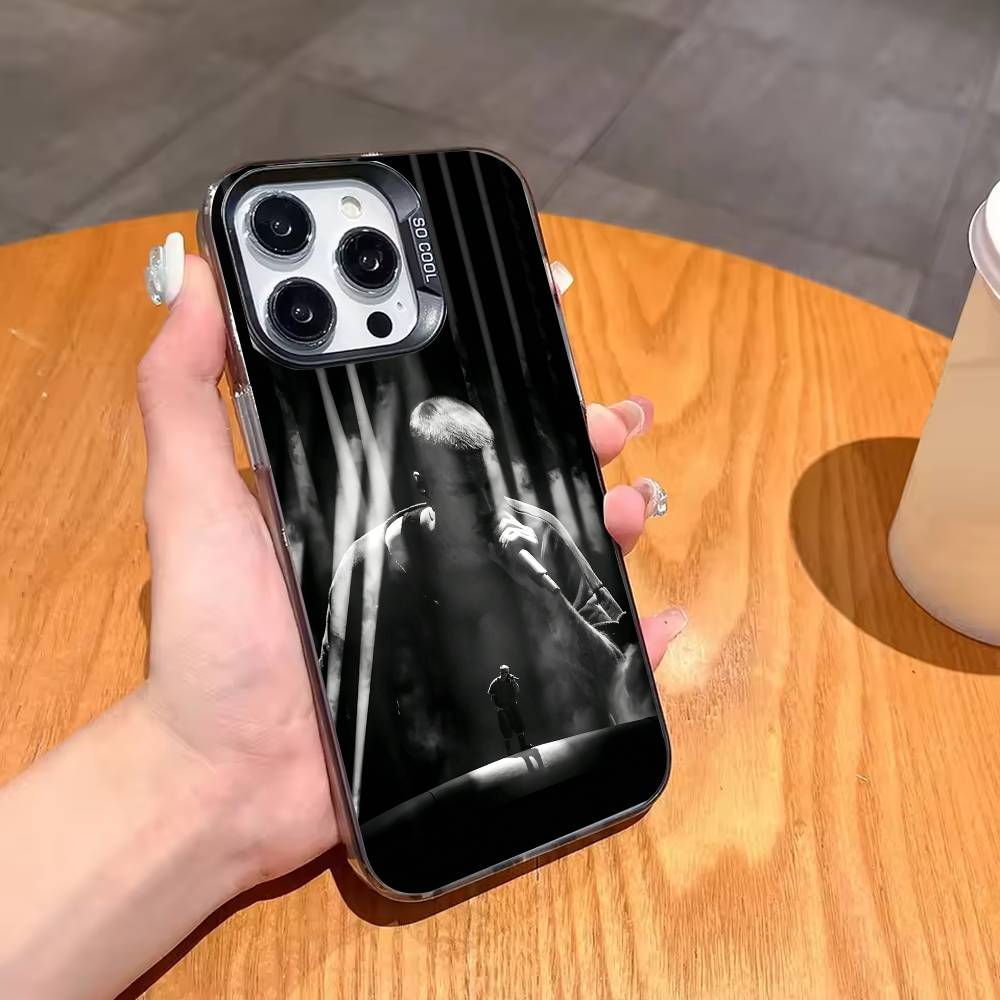 J-Джастин Бибер - C-Коачелла 2026 Чехол для телефона для iPhone17,16,15,14,13,12,11,Pro,MAX Серый Матовый Силиконовый Черный Чехол