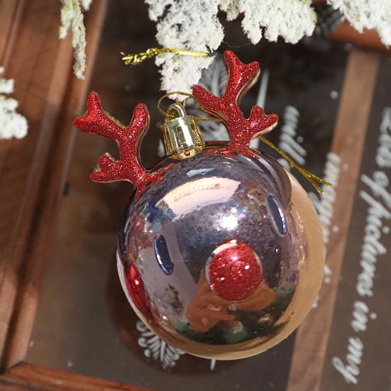 Подвеска в виде елочного шара. Полезное украшение. Изысканный кулон в виде елочного шара. Мультяшное животное. Рождественская вечеринка. Подвеска в виде шара.