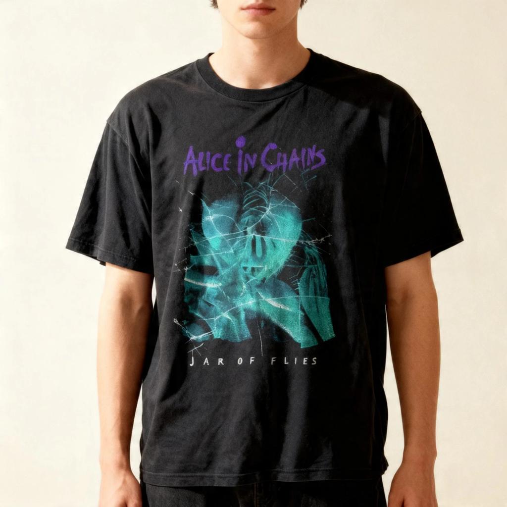 Alice in chains Jar of Flies Black Cotton T-shirt