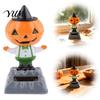 Eco Friendly Vehicle Decorations Solar Dancing Pumpkin Doll, Halloween Car Dashboard Decoration, Spooky Ghost Cute Wizard Hat Decoration Figurine