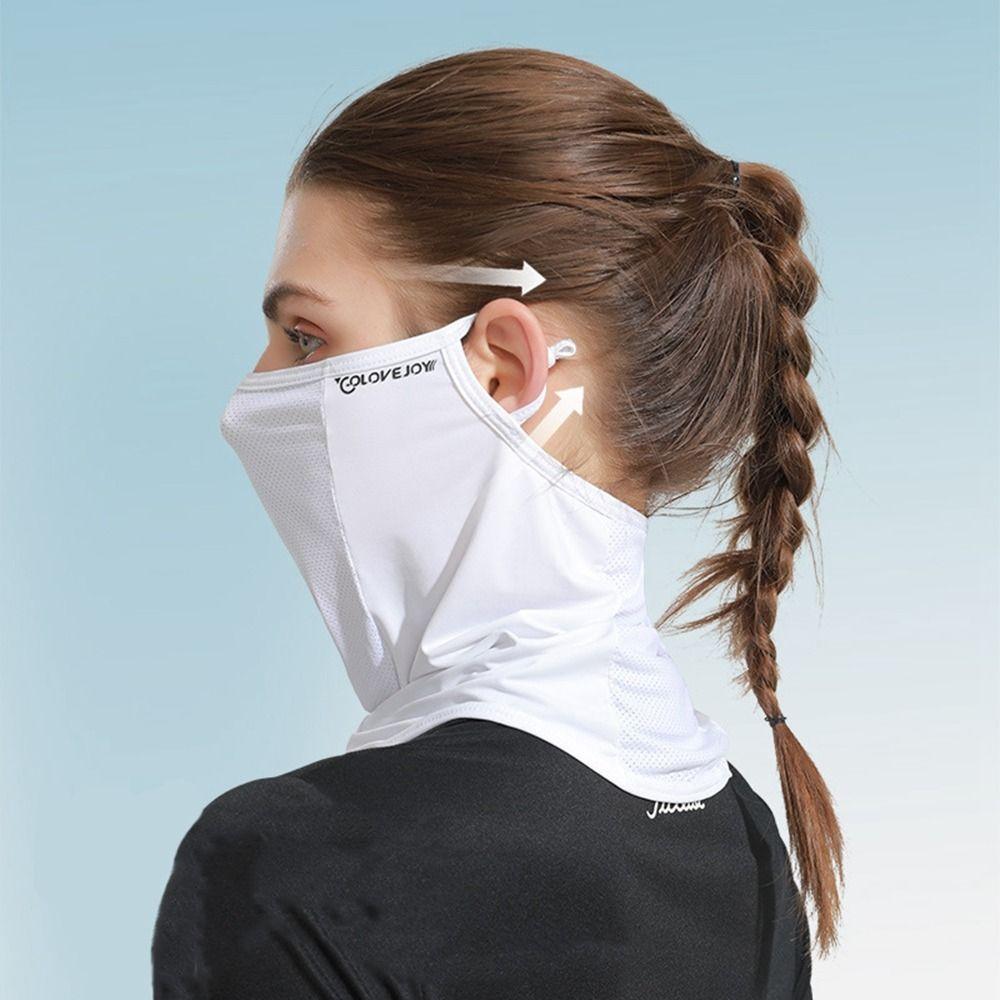 Fishing Riding Outdoor UV Protection Face Cover Ice Silk Mask Neck Wrap Cover Sunscreen Face Scarf