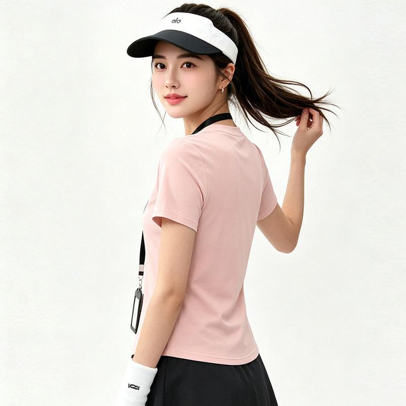 Pilates special yoga short-sleeved top women's slim and thin elastic quick-drying breathable sports T-shirt