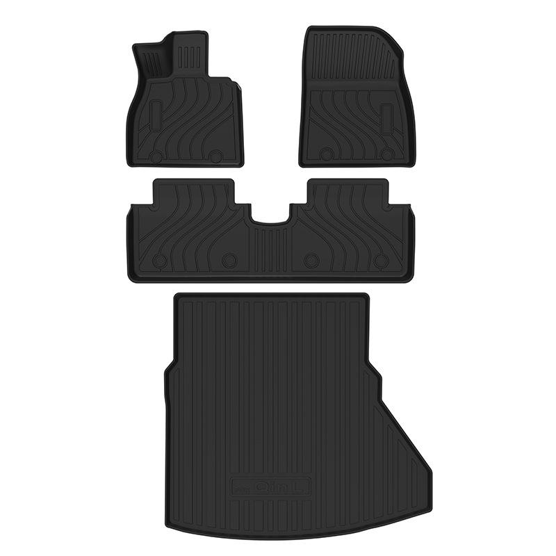 Водонепроницаемые коврики TPE без запаха для багажника и пола для BYD Qin L EV (2015)