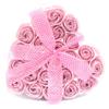 Soap Roses Heart Box Pink 24-Pack