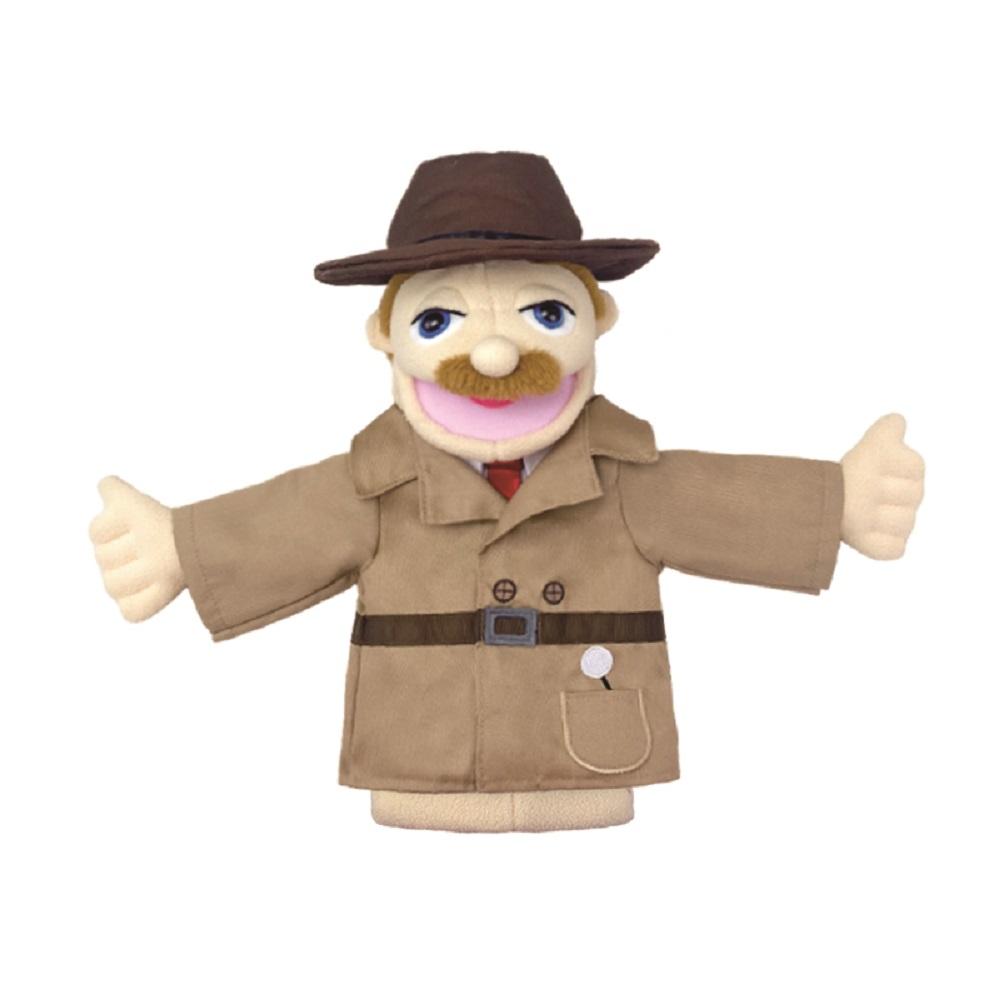 New 36cm Cartoon Profession Attire Series Hand Puppet Plush Toys Doctor Police Officer Nurse Doll Parent-child Educational Toys