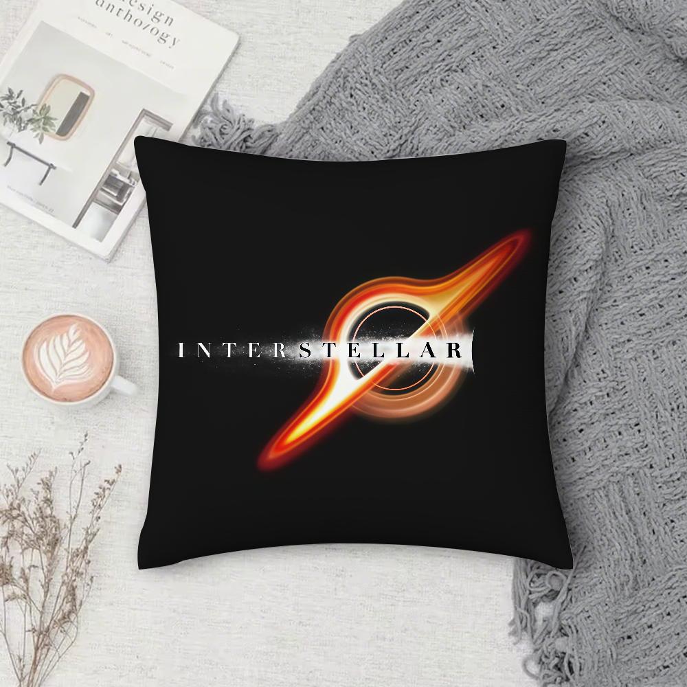 Movie IINTERSTELLAR Pillow Case Square DoubleSided Printing Sofa Cushion Cover Pillowcase Bedroom Bedside