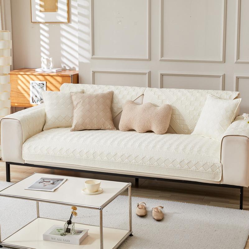 Modern Simple Cotton Sofa Cushion, Universal Fabric For All Seasons, Non-Slip Sofa Cover, Sofa Cover New Model
