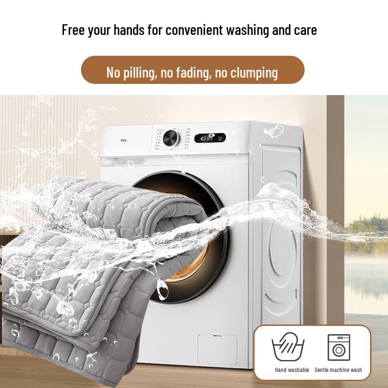 Стеганый наматрасник - Летний топпер для дома, спальни, отеля и односпальных кроватей для студентов