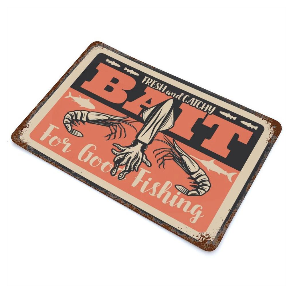 1-Pack Vintage Rusted Metal Sign, 20×30cm and 30×40cm, Distressed Retro Wall Decor for Bar, Cafe, Garage or Living Room