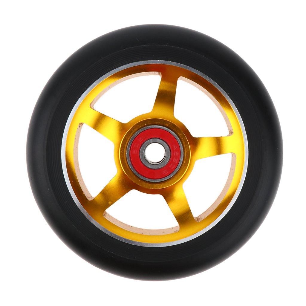 Колесо для самоката SunniMix, алюминиевый сплав, сердечник из полиуретана, колесо для самоката с подшипником, сменное колесо для самоката, доска для самоката для мини-складывания