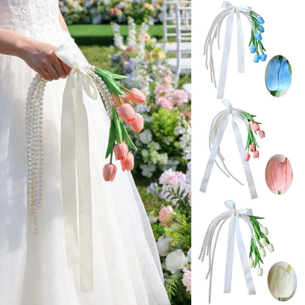 Многоразовые Декоративные Свадебные Цветы Удобная Ручка Свадебные Аксессуары Свадебная Вечеринка