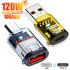 120 Вт USB C OTG Адаптер USB на Type C Адаптер для передачи данных и зарядки 10 Гбит/с USB Female на Type C Male Разъем для IPhone 16 15
