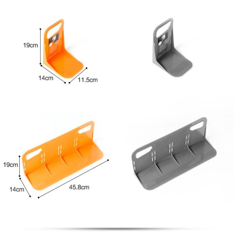 Car trunk storage box fixed partition car organizer storage box anti-tipping plastic baffle bracket