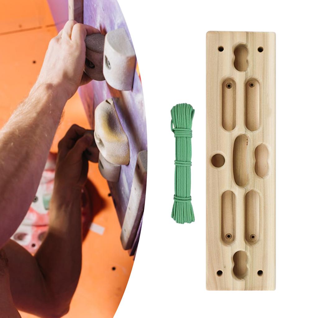 Wood Climbing Fingerboard Climbing Hangs Board Indoor Rock Climbing Fingerboard for Doorway Outdoor Indoor Enduring