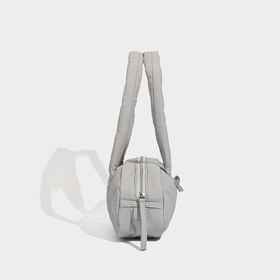 Женская стеганая сумка-тоут большой вместимости, зимняя теплая, легкая, с пуховой подкладкой из хлопка, клетчатая, сумки через плечо, подмышечные сумки, объемная сумка