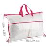 with Zipper Pillow Storage Bag Non-woven Tote Bag  for Storing Pillows and Blankets