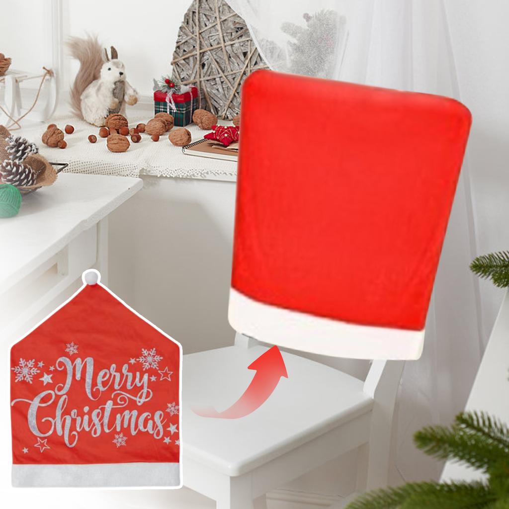 Christmas Chair Covers Christmas Table And Chair Decorations Props Soft Cushions