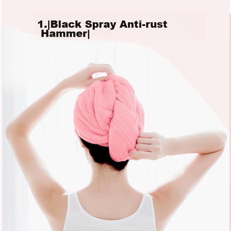 Grace Hair Drying Cap, Adult Quick-Dry Ultra-Soft Highly Absorbent Children's Hair Towel Bath Cap Head Wrap, Single Piece 65×25cm