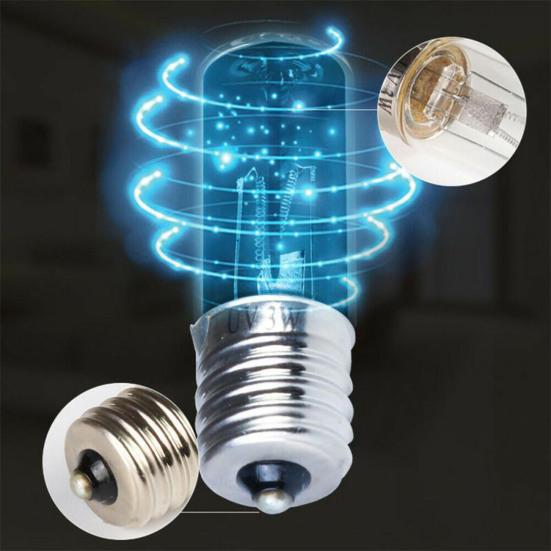 Germicidal Lamp Energy Saving Wide Application Transparent 10V 3W UVC Light Bulb for Refrigerator