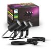 Lot de 3 spots de jardin - PHILIPS HUE - Lily - Noir - IP67