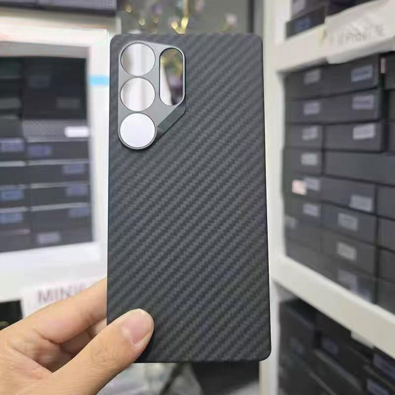 НЕмагнитный чехол из углеродного волокна для Samsung Galaxy S24+ Ultra S24 Plus, чехол-бампер из арамидного волокна